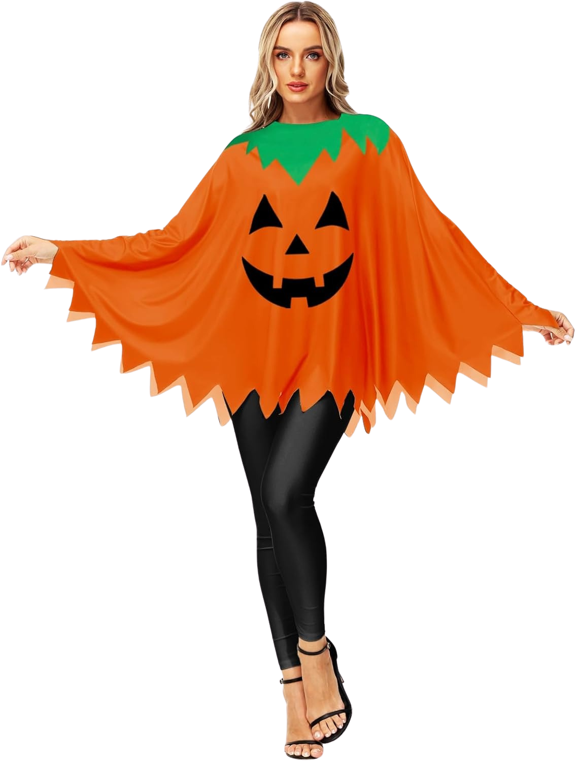 Maisolly Pumpkin Poncho Costume