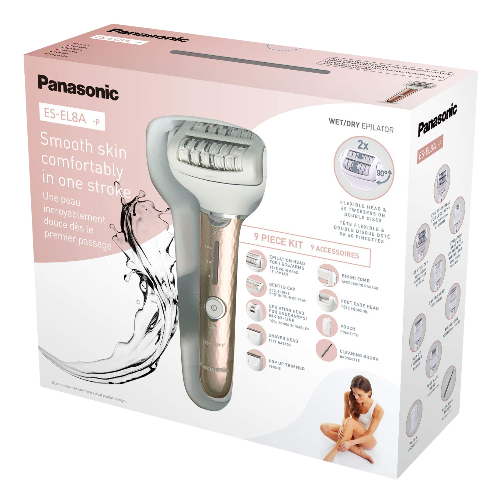 Painless Hair Removal Wet and Dry Epilator