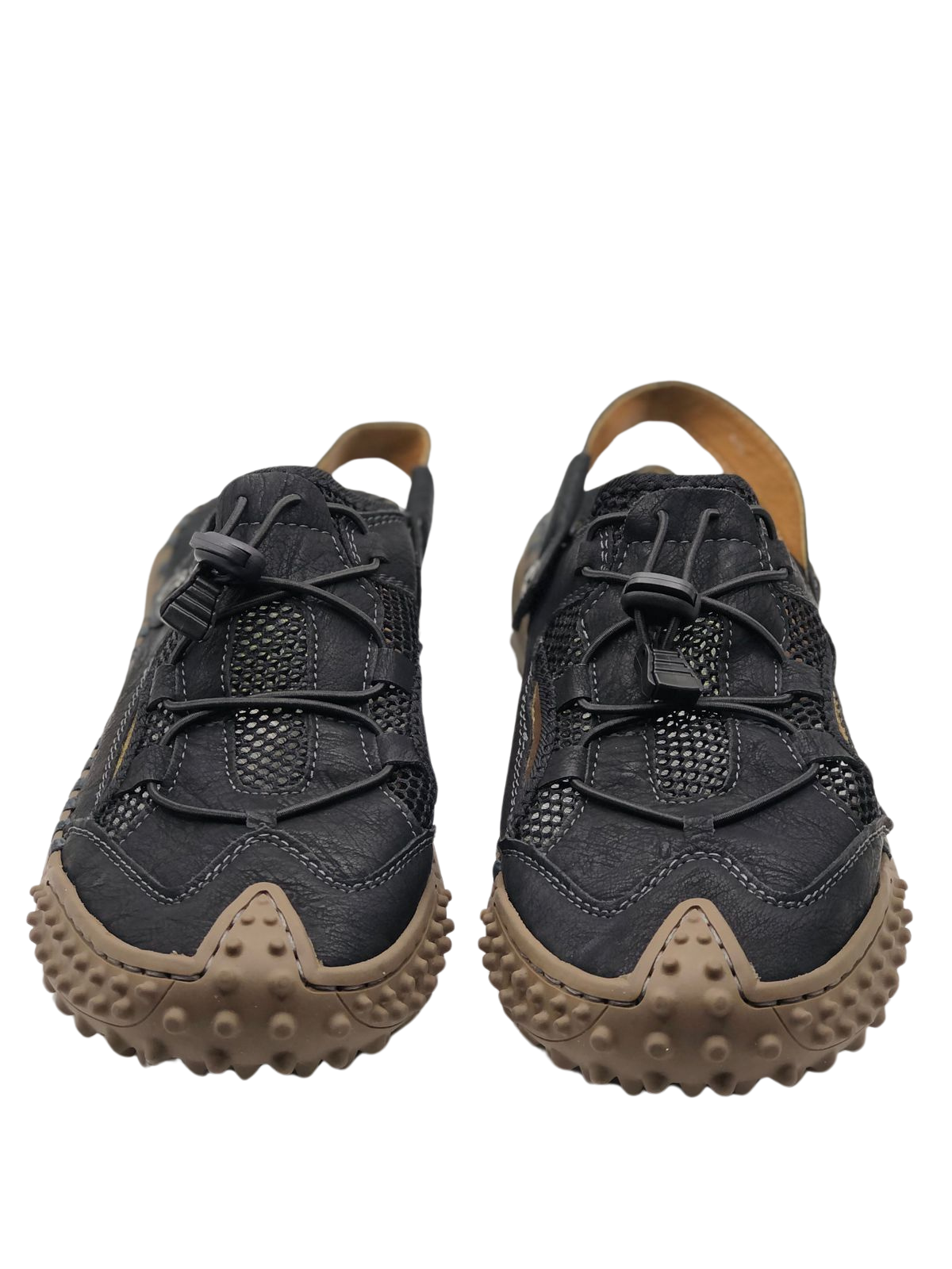 Rugged Black Outdoor Hiking Shoes