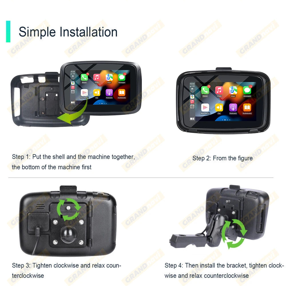 NavGlide X – Wireless Motorcycle GPS with HD Screen