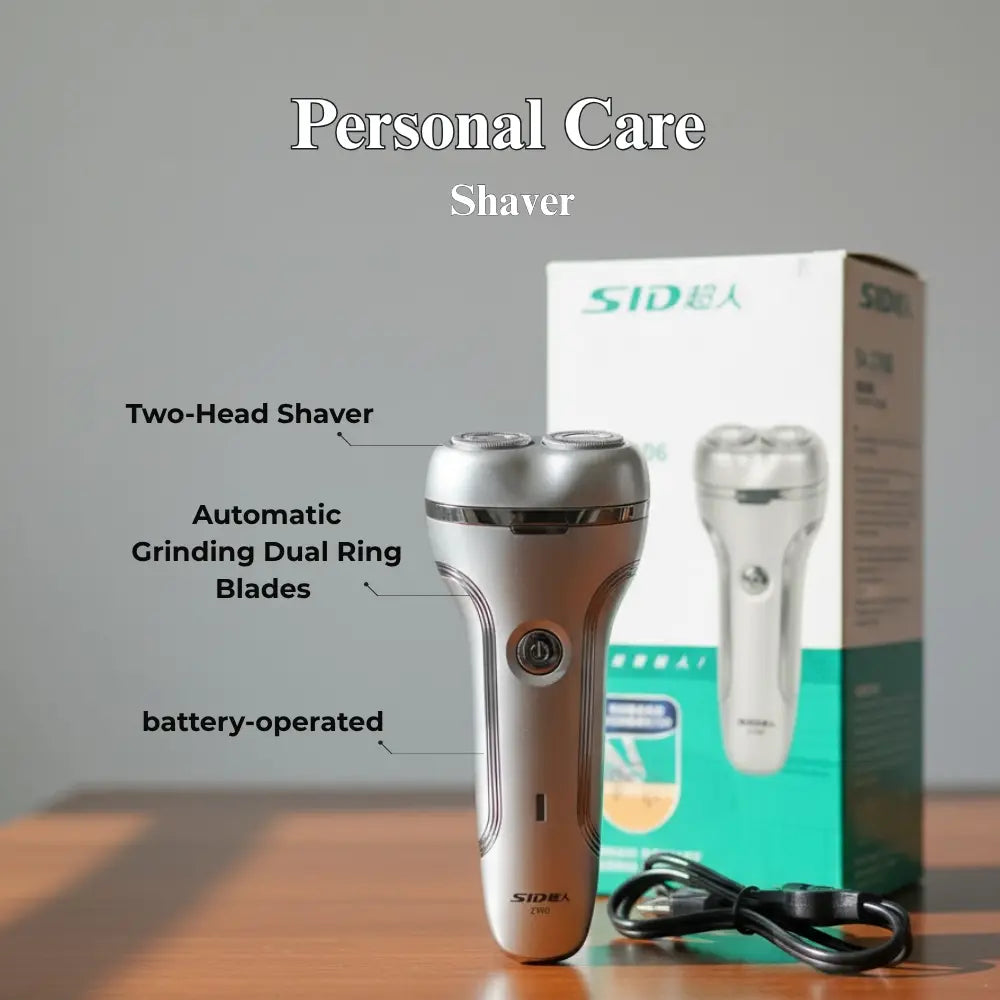 SID Two-head shaver with packaging