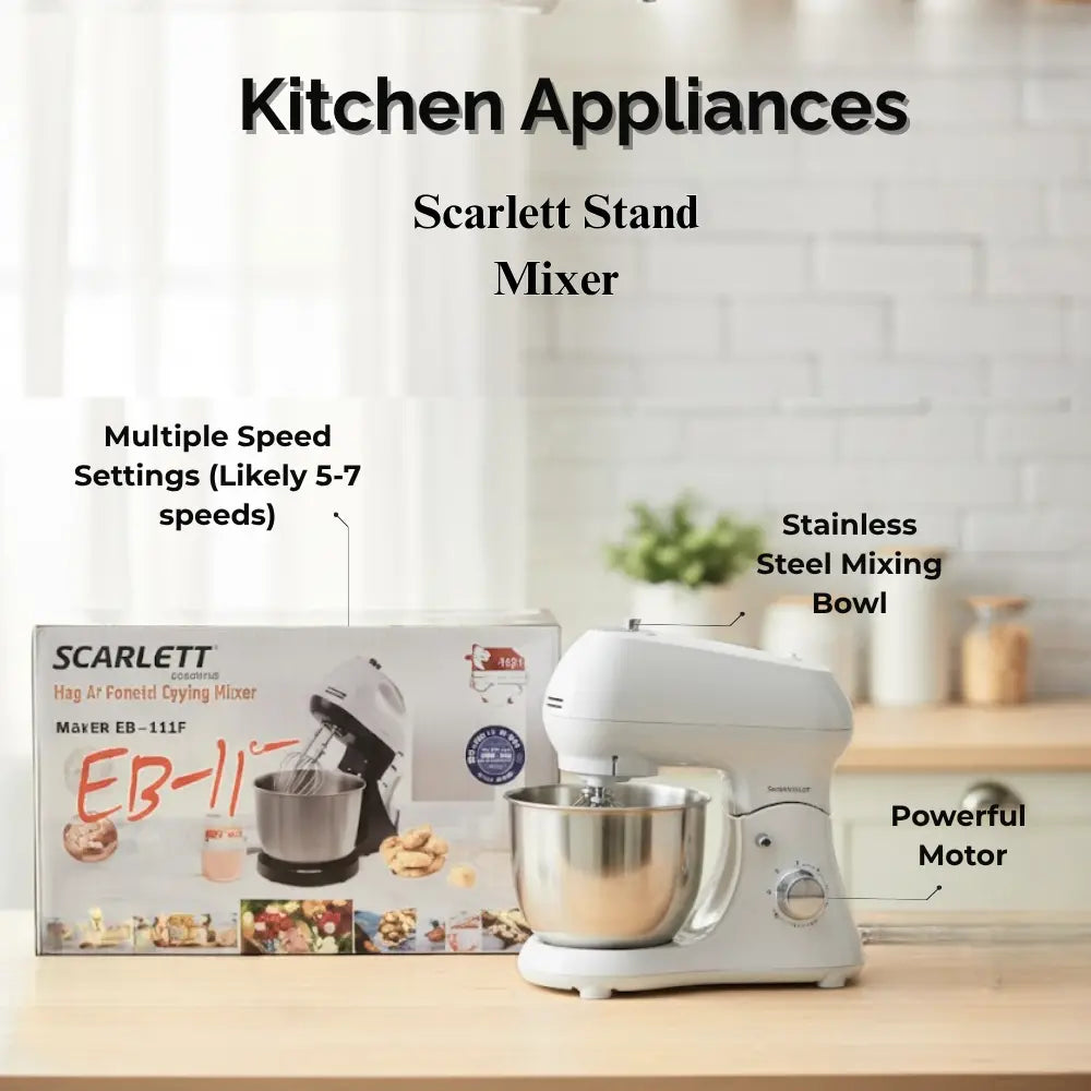 Scarlett stand mixer with features