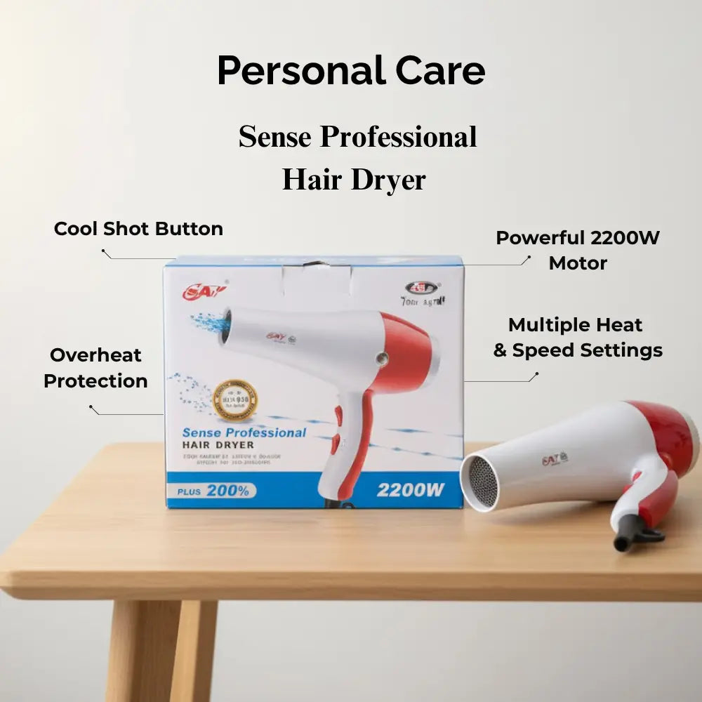 Sense Professional hair dryer with packaging