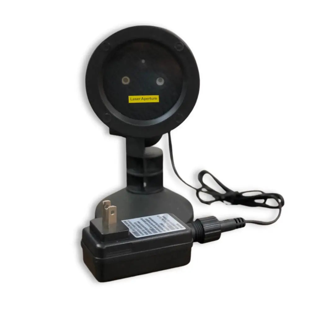 Black laser sensor light with power cable