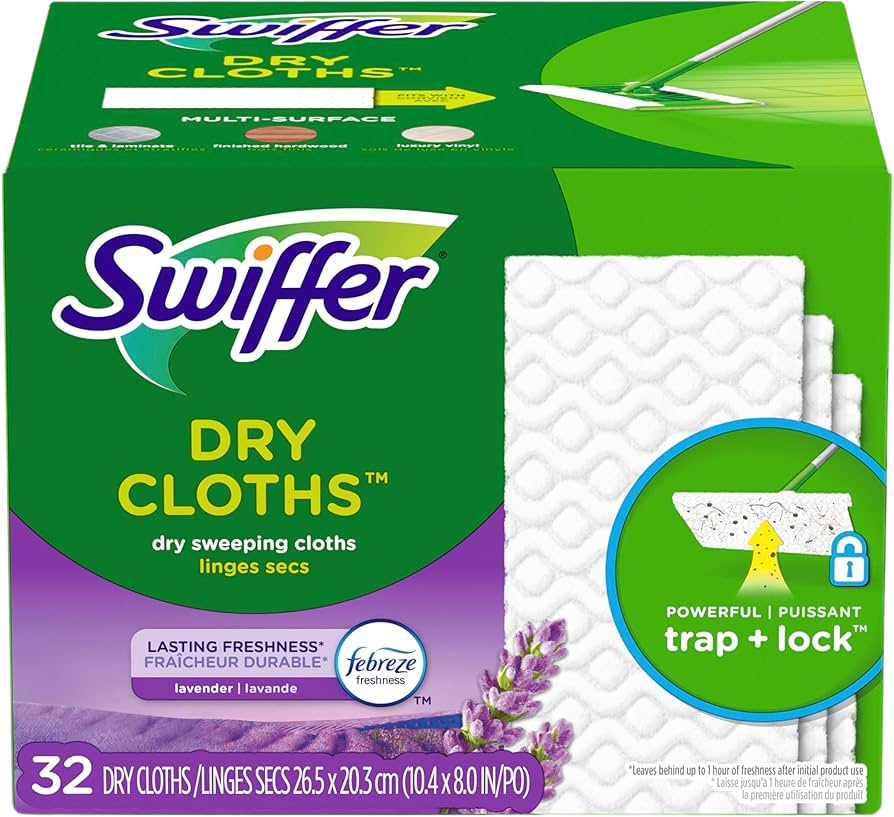 Swiffer DRY Sweeping Cloths Trap + Loc la