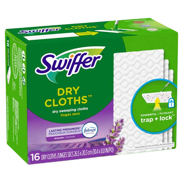 Swiffer DRY Sweeping Cloths Trap + Loc la