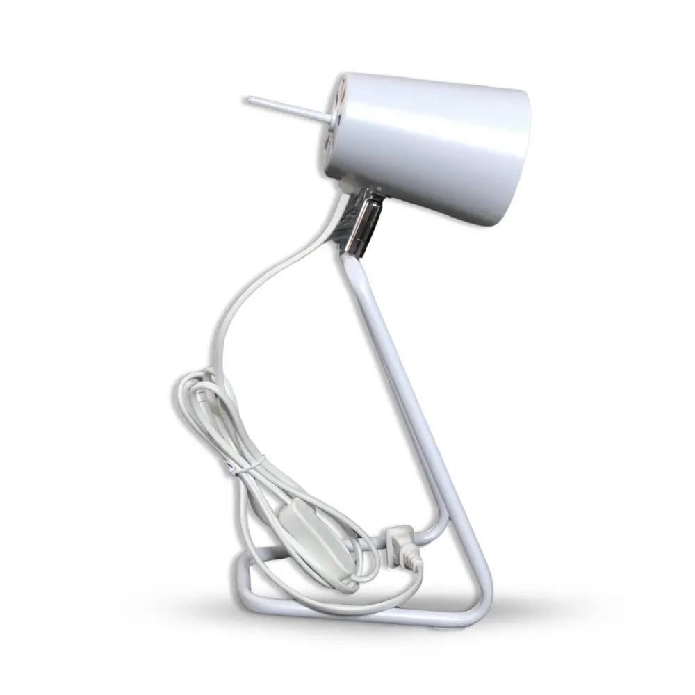 White lamp with flexible neck & Wire