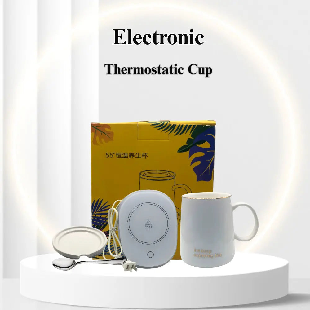 Electronic thermostatic cup with packaging