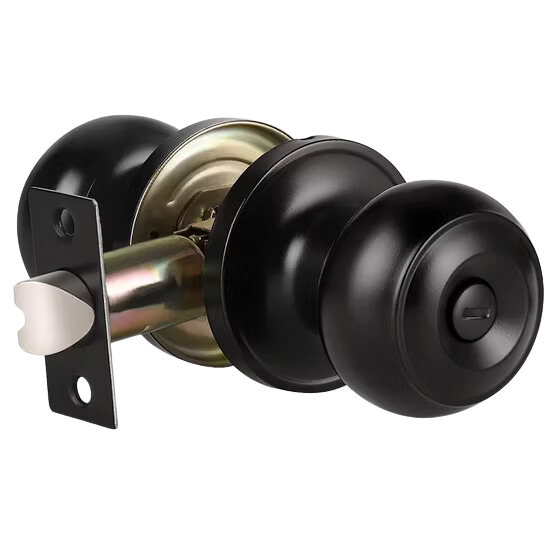 Black Doorknob with Keyhole