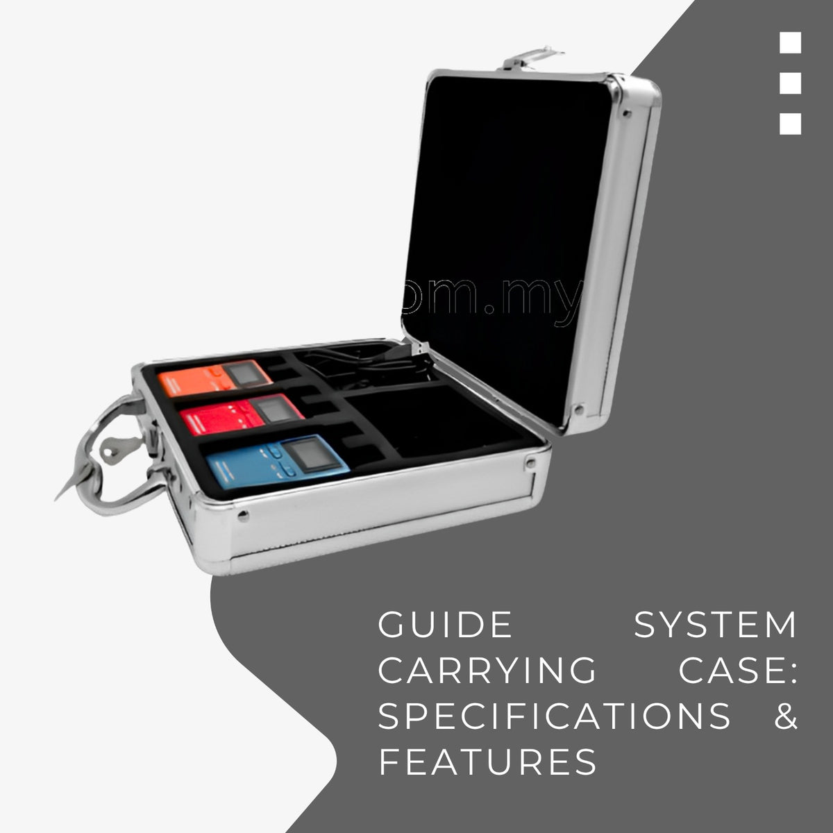 Guide System Carrying Case | Premium Aluminum Protective Storage Case for GPS & Survey Equipment