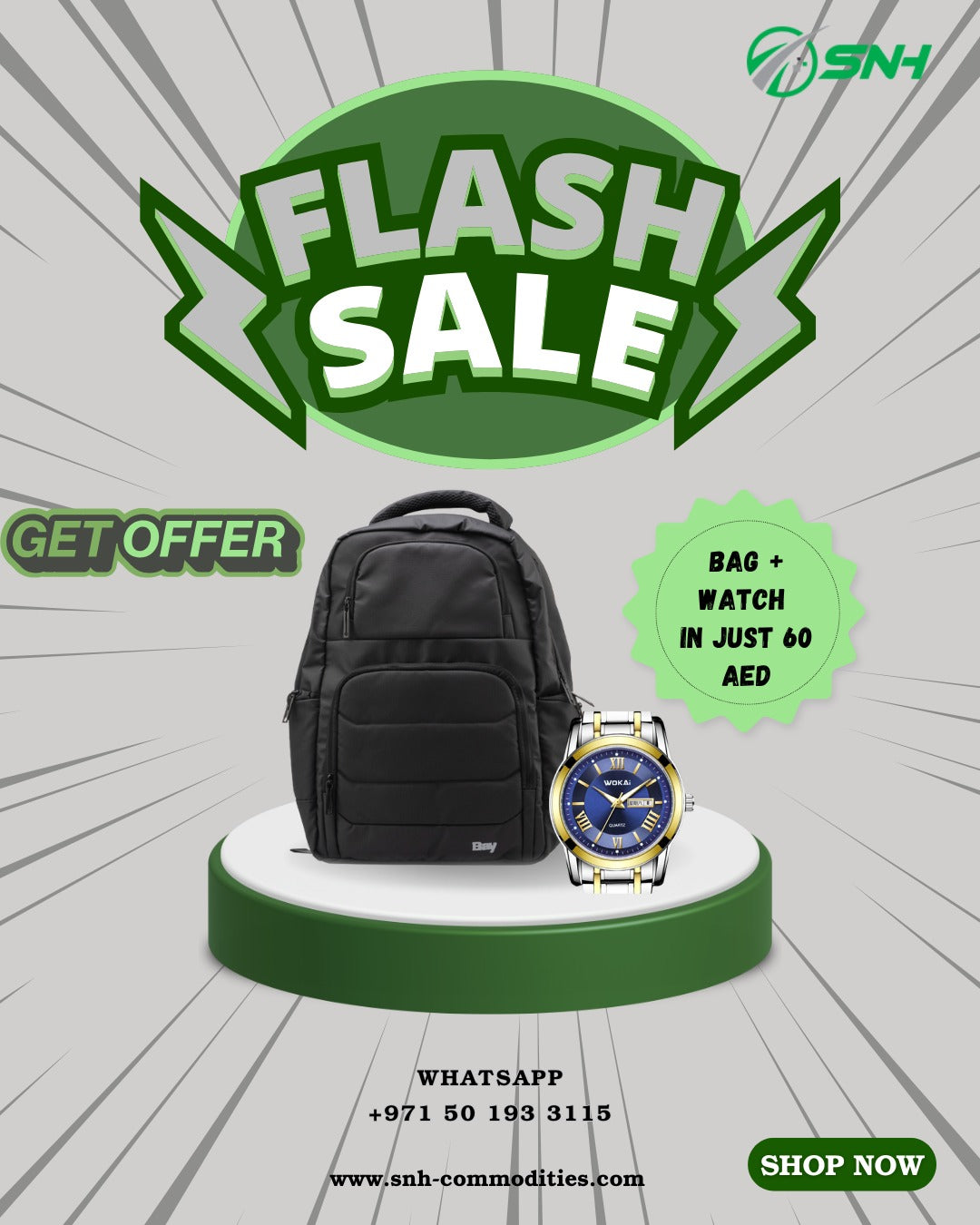 Wokai Watch & bag bundle