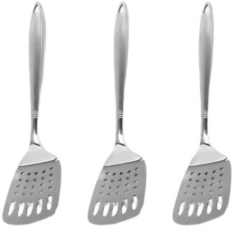 Stainless Steel Slotted Turner Set