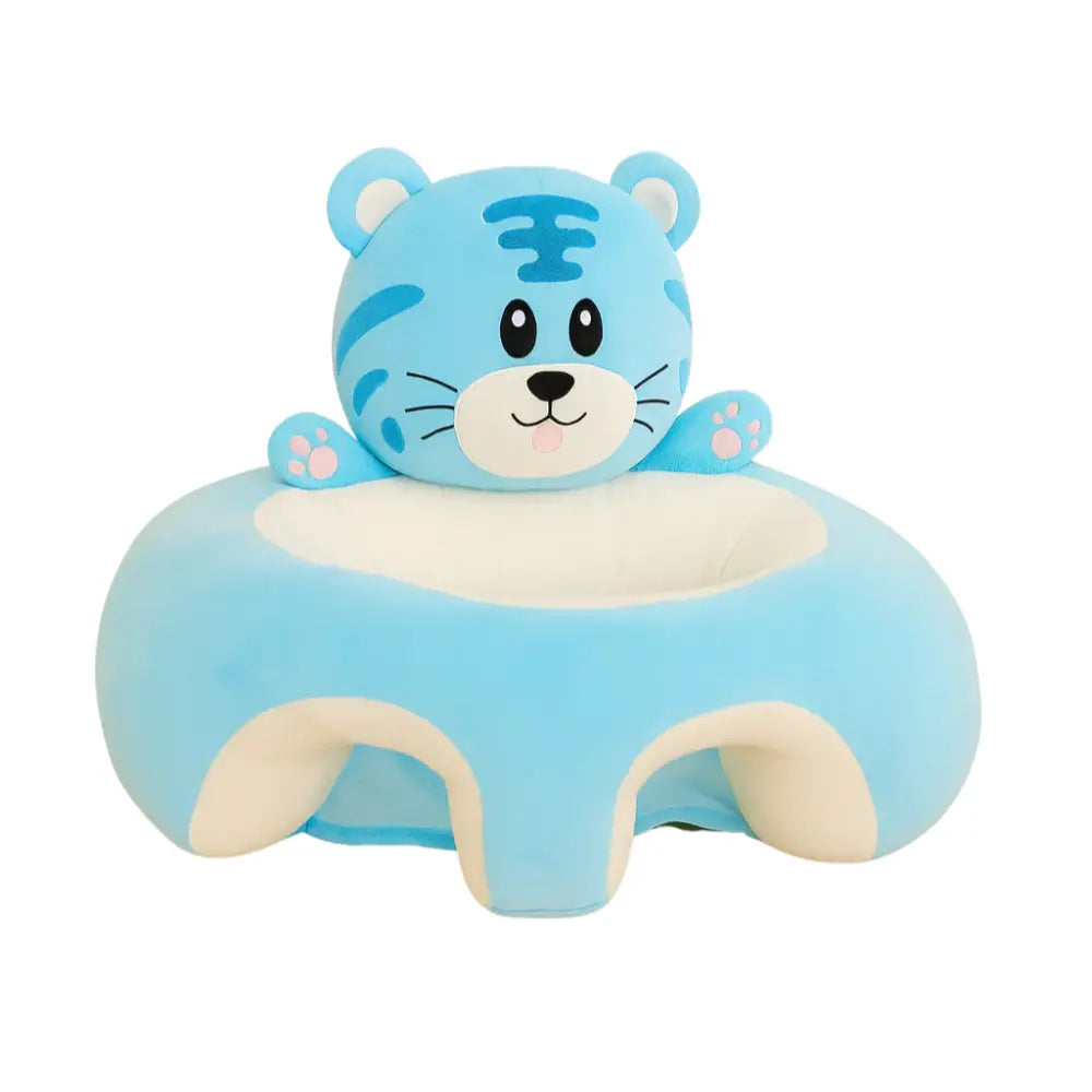 Blue tiger-shaped cushion