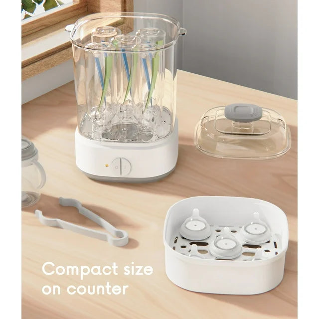 Grownsy Bottle & baby feeder Sterilizer and Dryer, Compact Electric Steam Baby