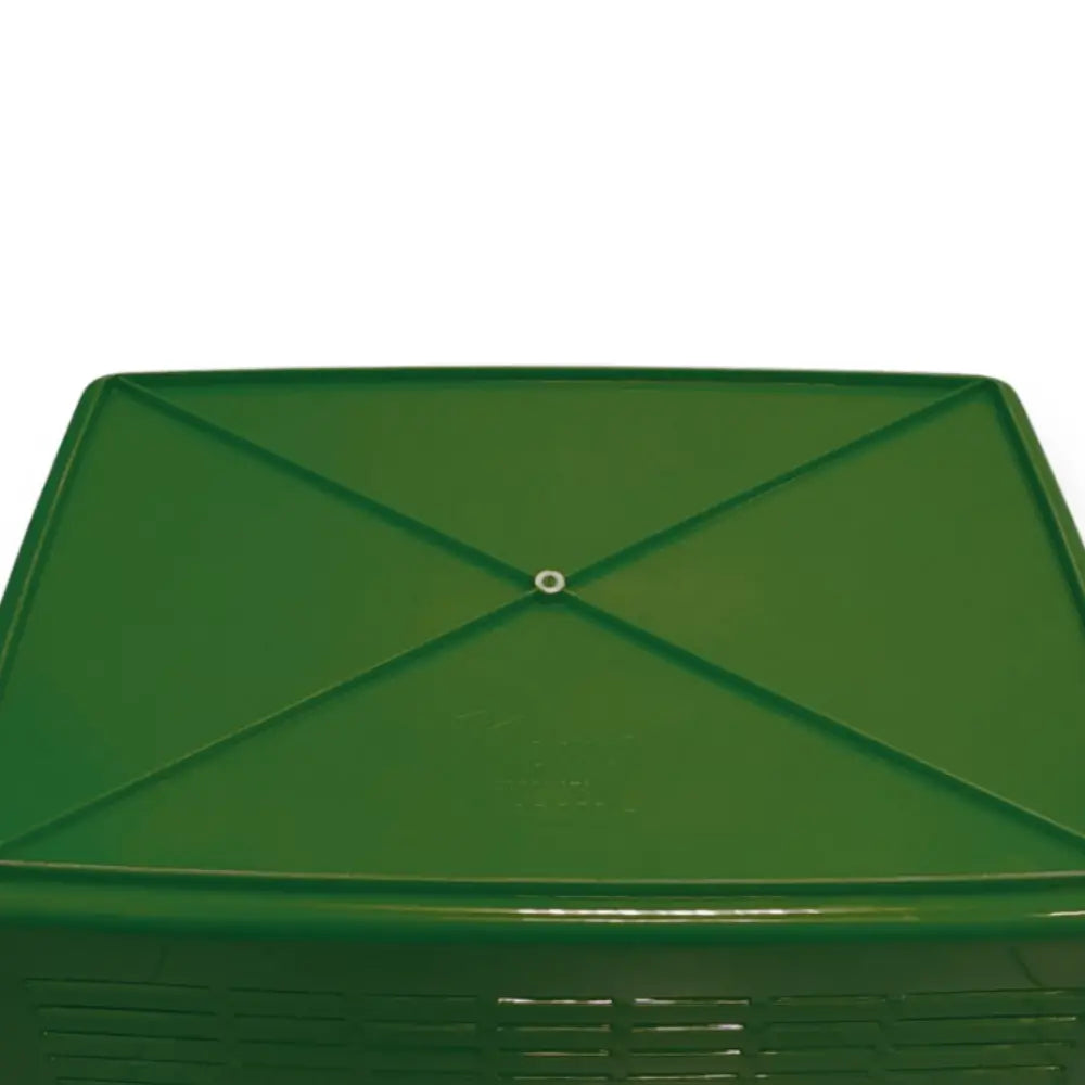 Green plastic container