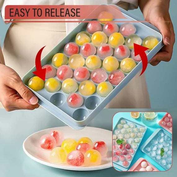 Round Ice Cube Trays for Freezer