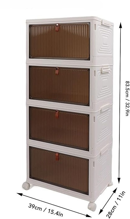 Stackable Plastic Storage Bins with Lids