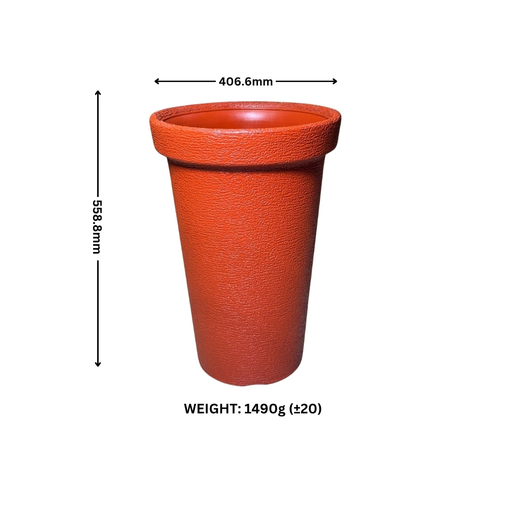 Plastic Flower Pots | 16 Inch Large | Premium Quality | Gamla for Decoration | Plastic Pots for Plants Indoor, Room, Terrace, Balcony & Gardens. | Plant Pots | Corner Decoration | Available In Green, Blue, White, Yellow, Red, Black & Grey Color.