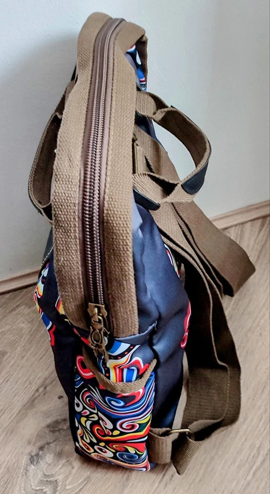 Women's Backpack with Chinese Cultural Elements, Waterproof Lightweight.