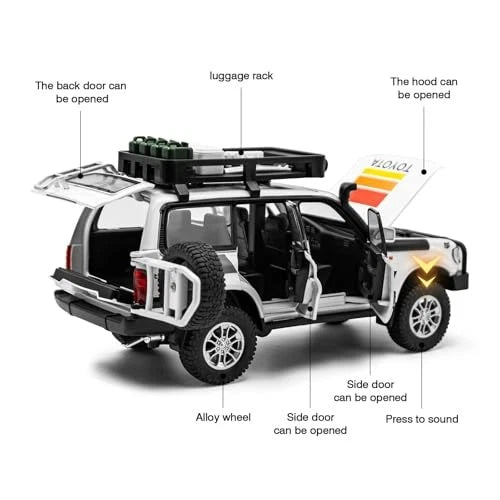 TOYOTA LAND CRUISER LC80 ALLOY DIECAST MODEL CAR TOY