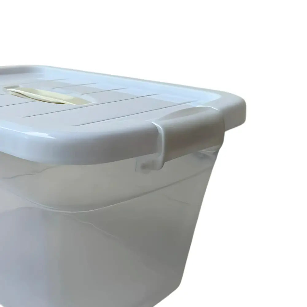 White storage box with a lid