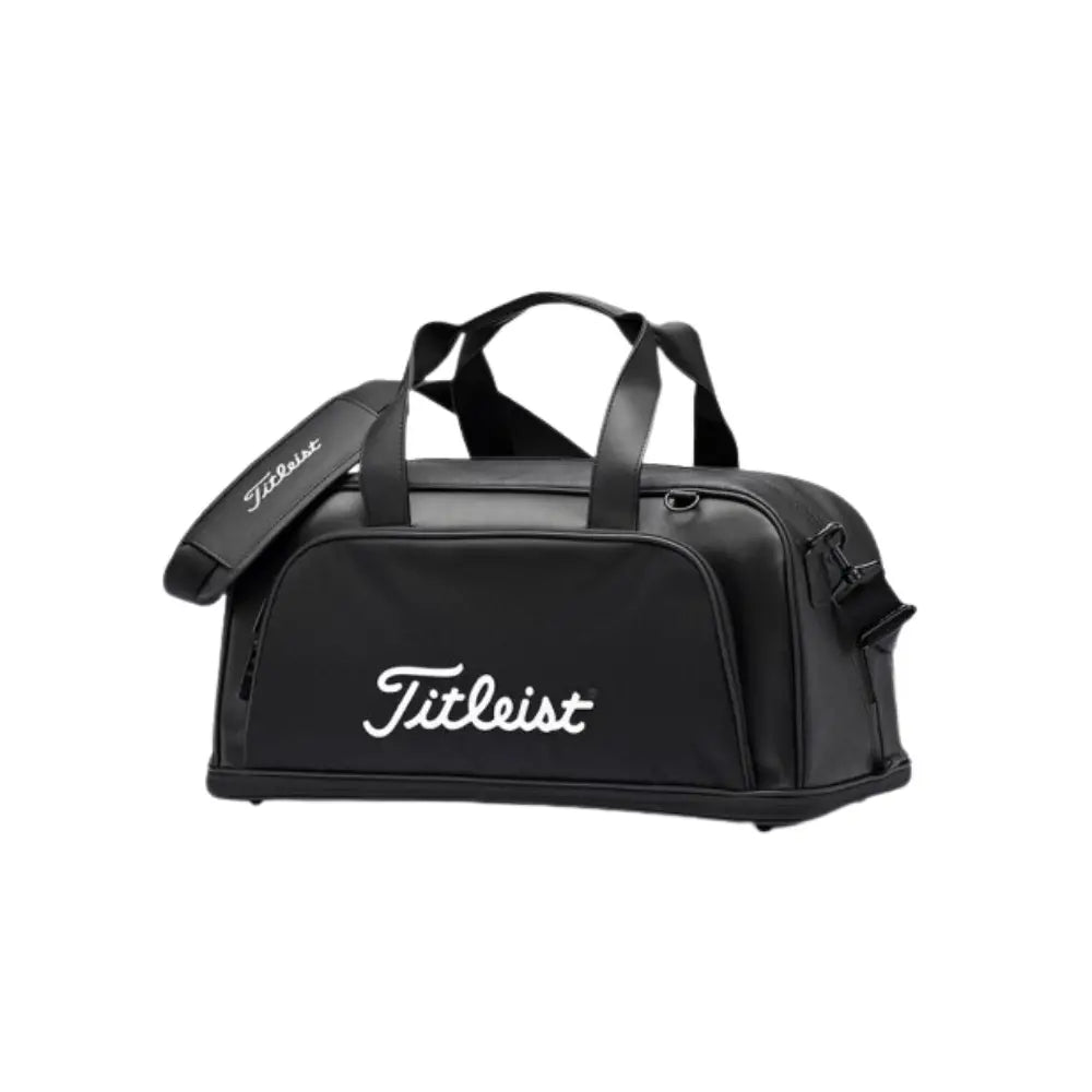 Black duffel travel bag